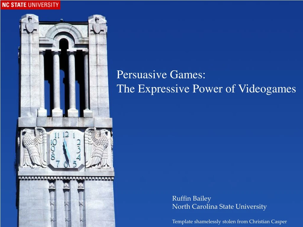 persuasive games the expressive power