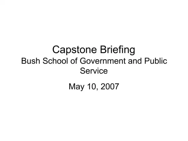 May 10, 2007