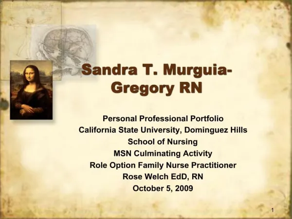 Sandra T. Murguia-Gregory RN