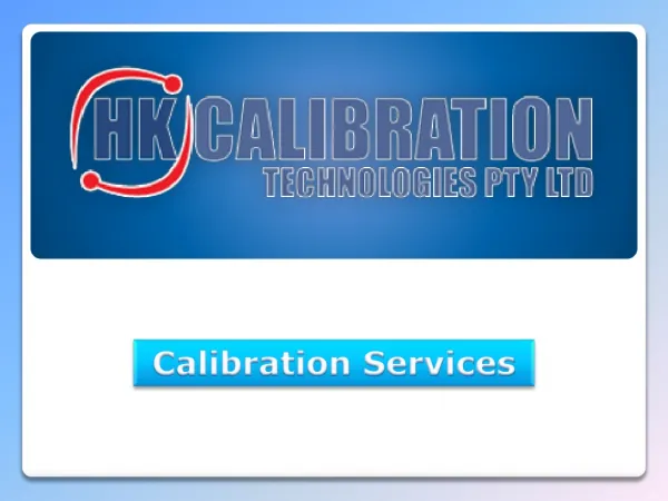 HK Calibration - Calibration Services