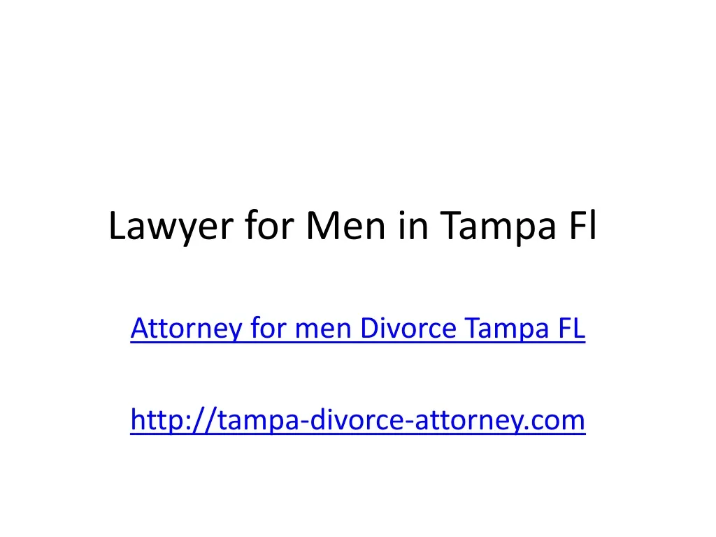 lawyer for men in tampa fl