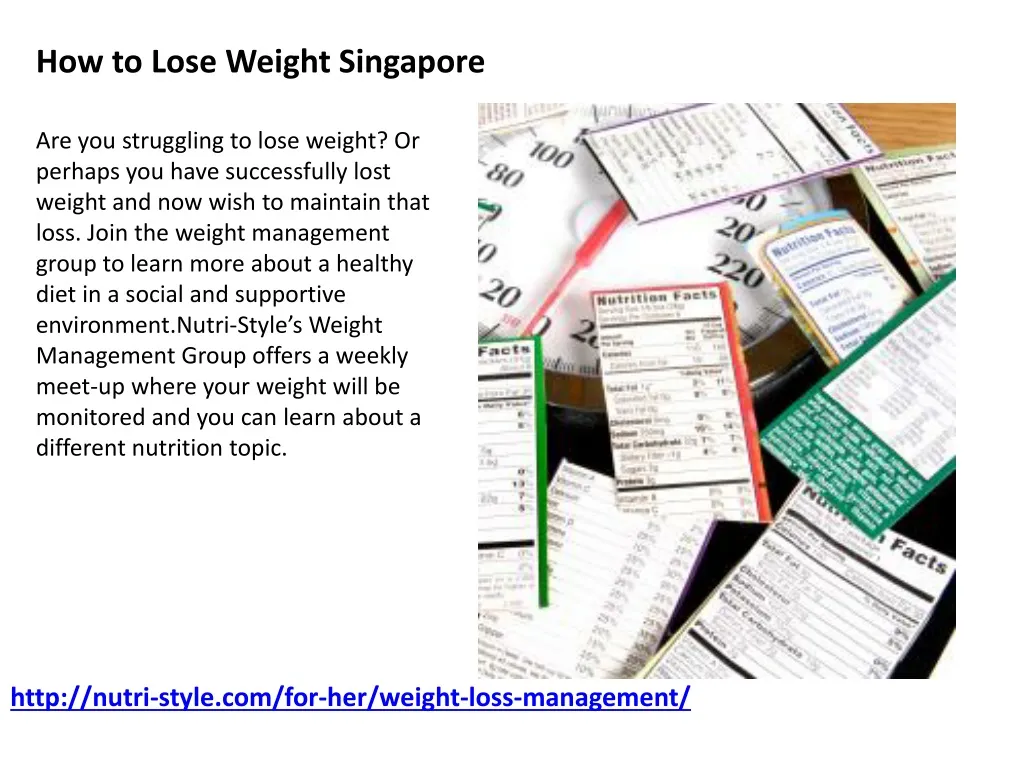 how to lose weight singapore