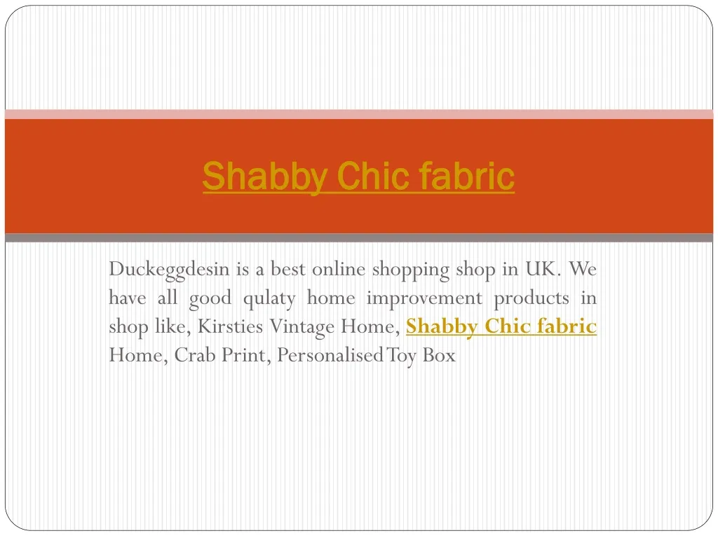 shabby chic fabric