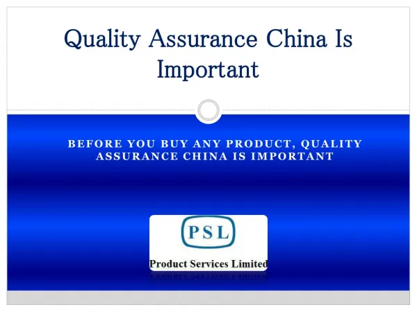 Quality Inspection China