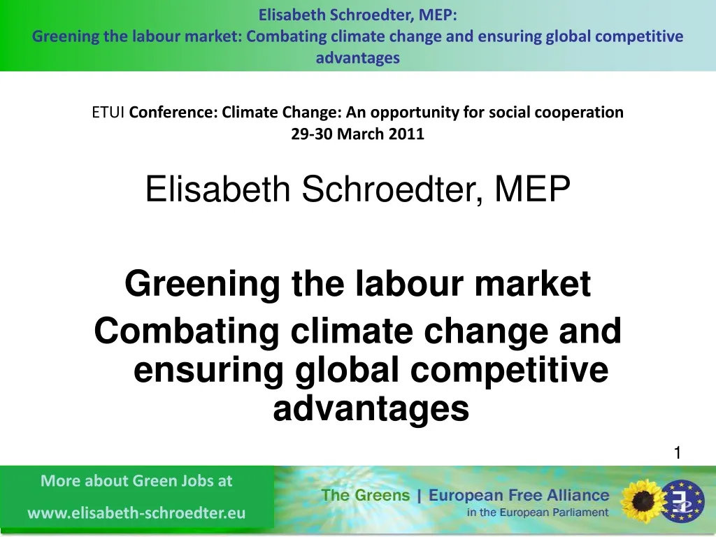 etui conference climate change an opportunity for social cooperation 29 30 march 2011