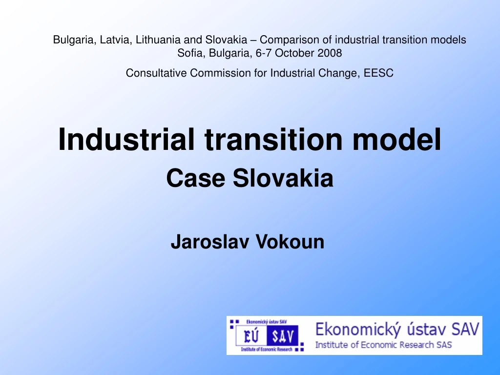 industrial transition model case slovakia