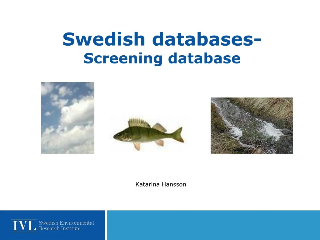 swedish databases screening database