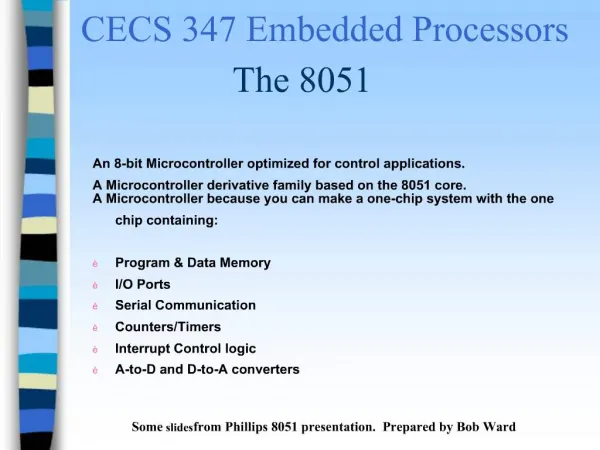 CECS 347 Embedded Processors