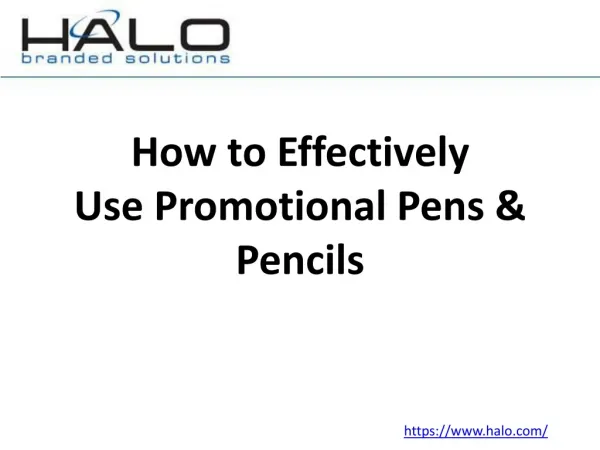 How to Effectively Use Promotional Pens