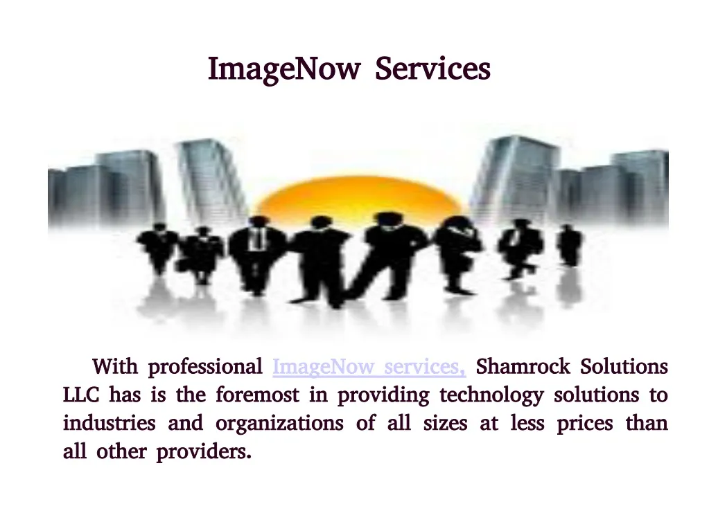 imagenow services