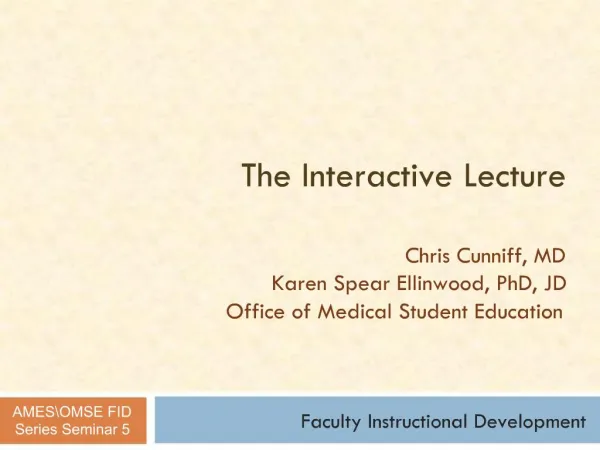 Faculty Instructional Development