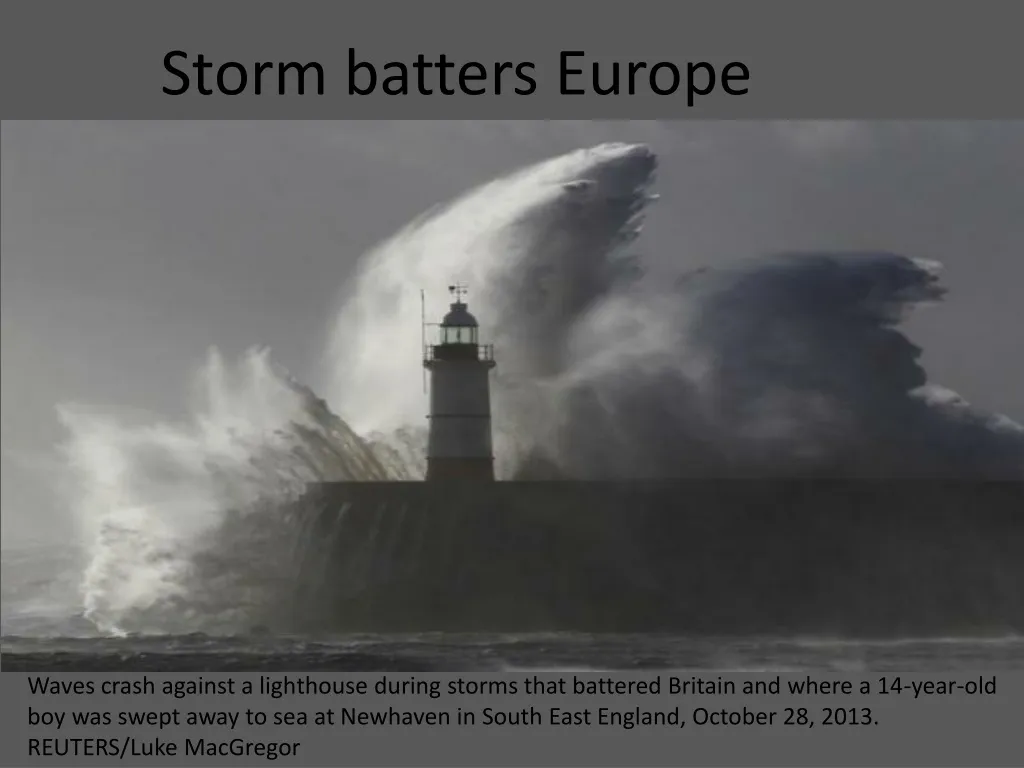 storm batters europe