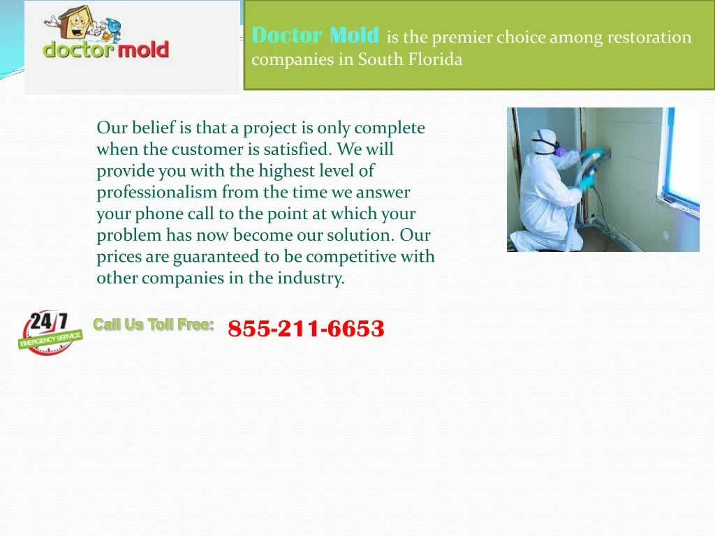 doctor mold is the premier choice among
