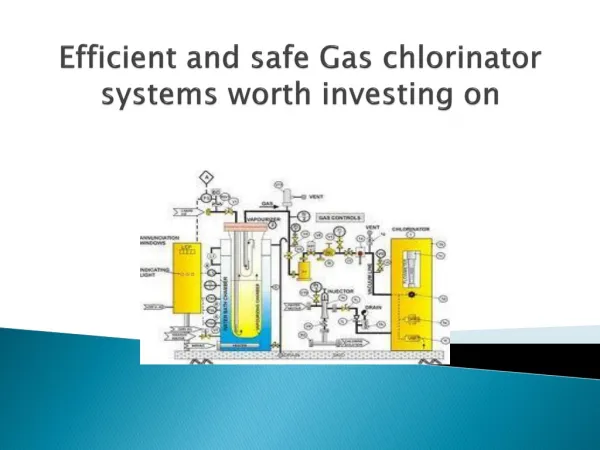 Gas chlorinator systems