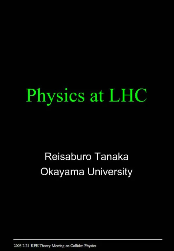 Reisaburo Tanaka
Okayama University