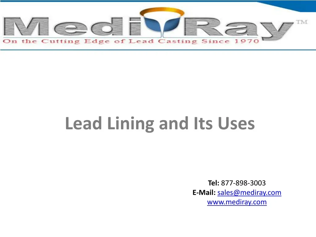 lead lining and its uses