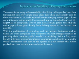 payday loan