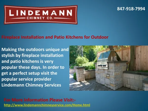 Fireplace Installation and Patio Kitchens for Outdoor