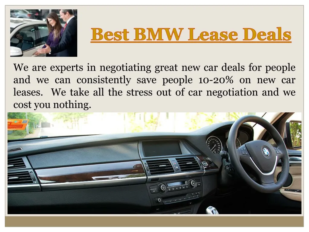 best bmw lease deals