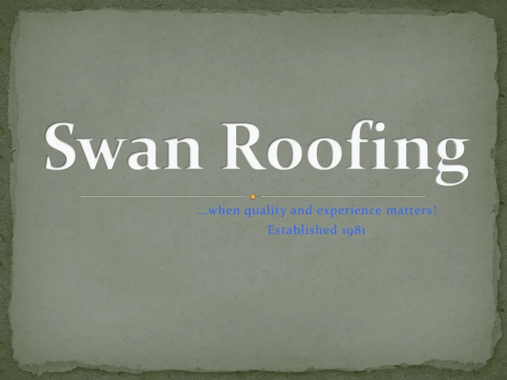 swan roofing