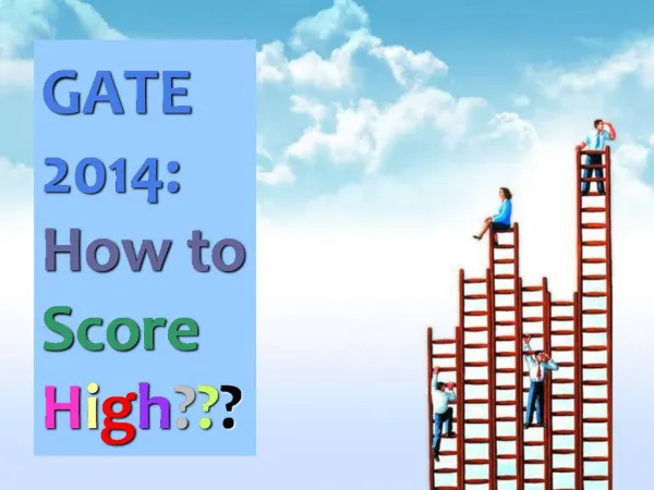 GATE 2014: How to score high