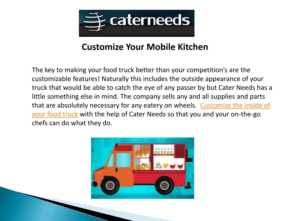 customize your mobile kitchen