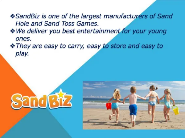 Sand Hole and Sand Toss Games for Kids