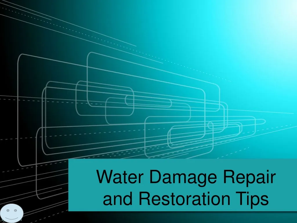 water damage repair and restoration tips