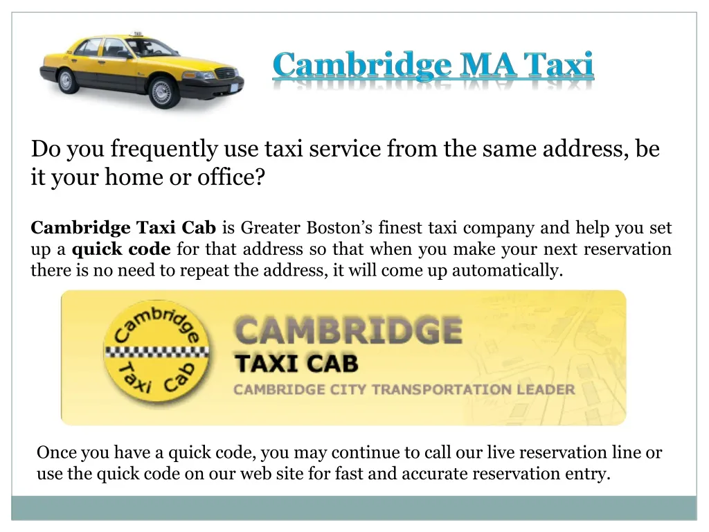 cambridge ma taxi