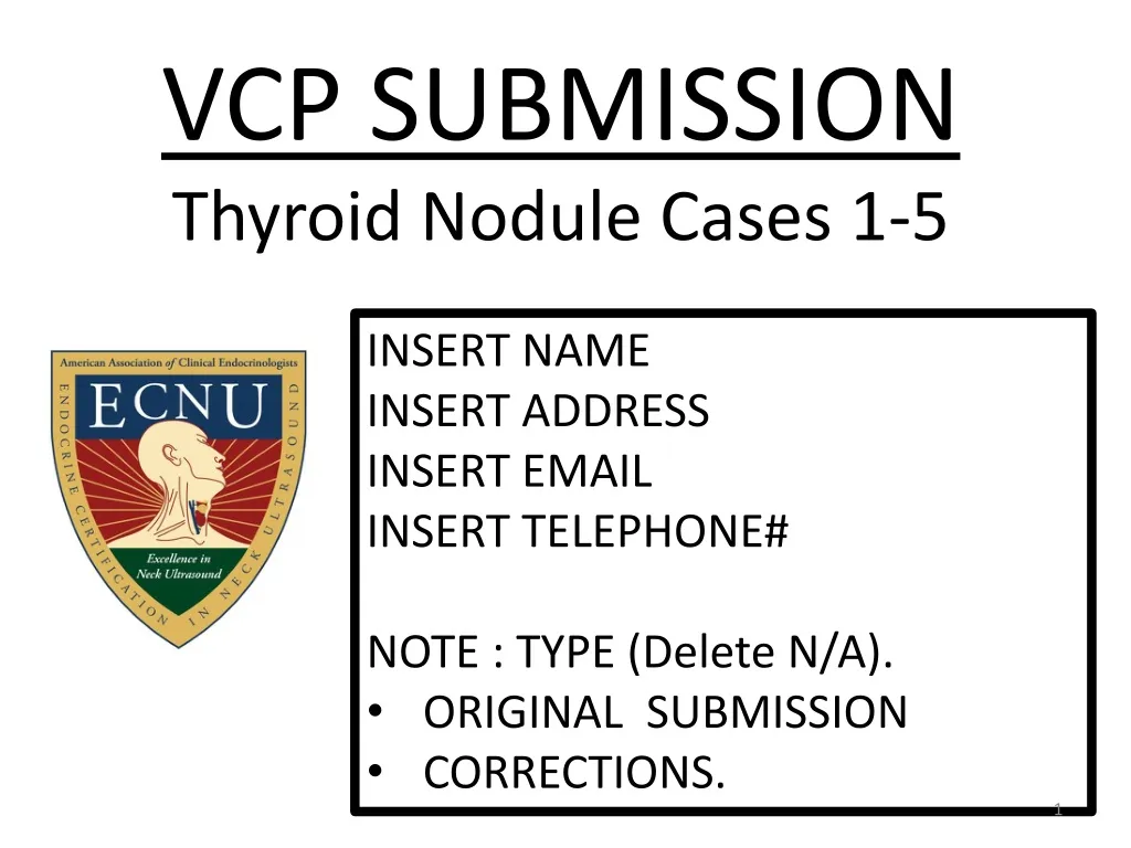 vcp submission thyroid nodule cases 1 5