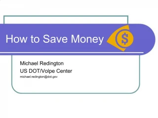 How to Save Money - slide 1