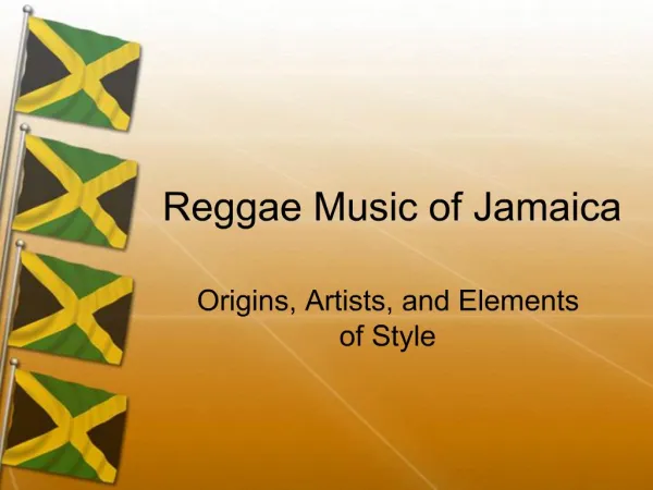 Reggae Music of Jamaica