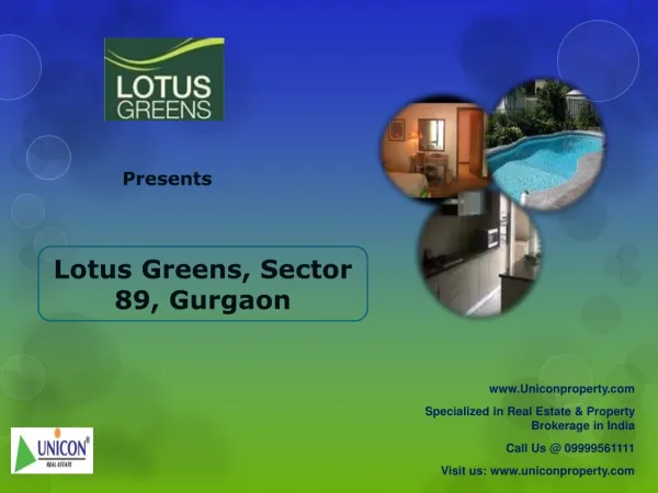 Lotus Greens Sector 89 Gurgaon (Call 9999561111)