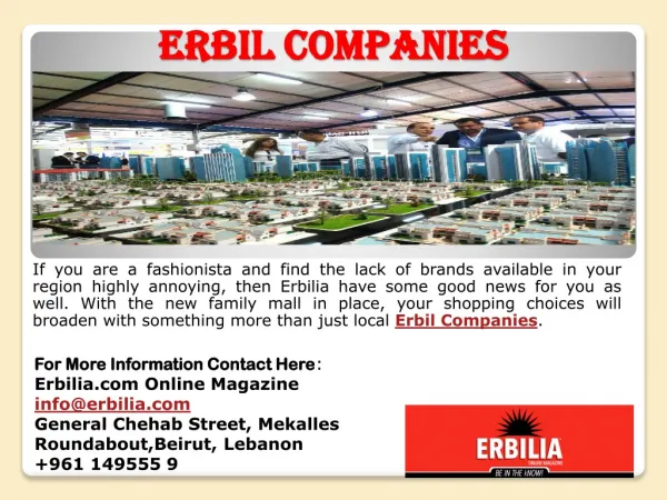 Erbil Companies