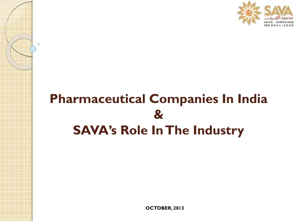 pharmaceutical companies in india sava s role in the industry
