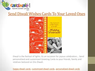 Send Diwali Wishes Cards To Your Loved Ones