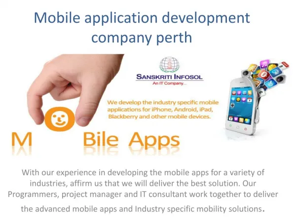 mobile application development company perth