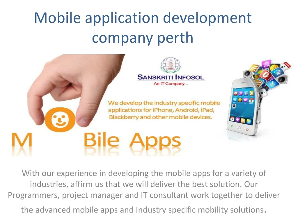 m obile application development company perth