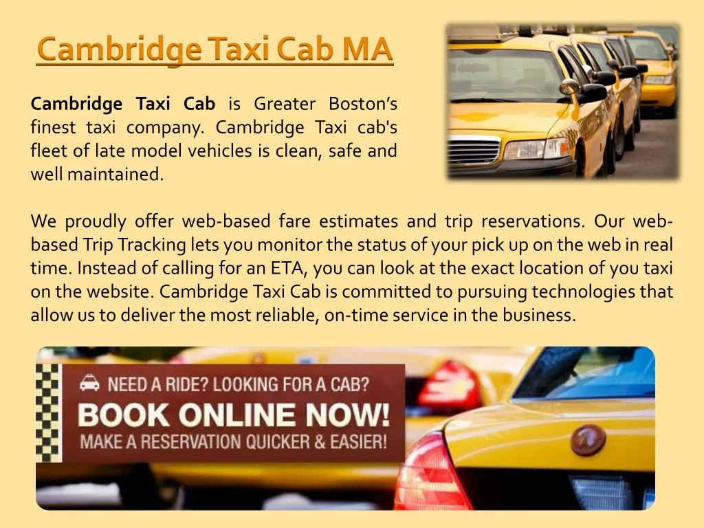 cambridge taxi cab ma