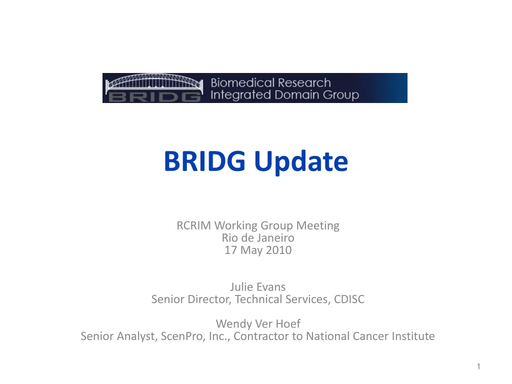 bridg update