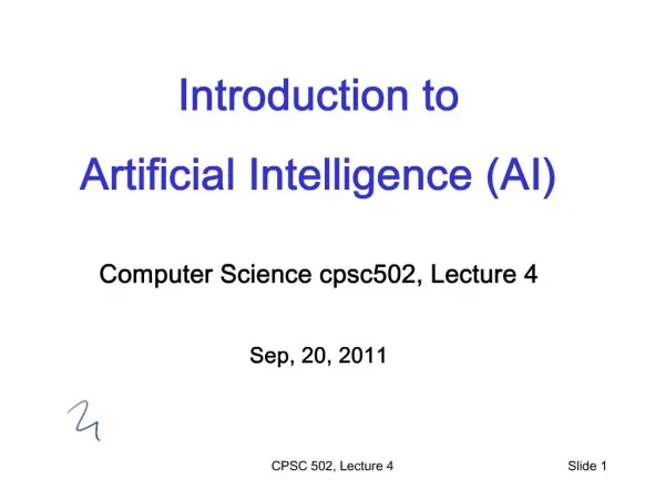 CPSC 502, Lecture 4