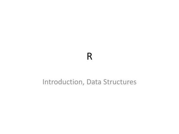 Introduction , Data Structures