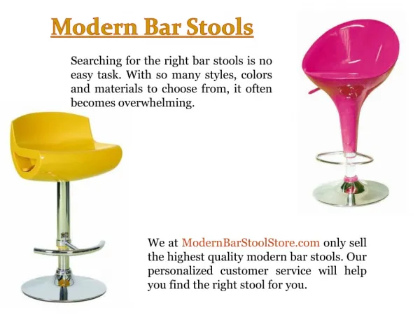 Best Modern Bar Stools - Call 888-998-0552