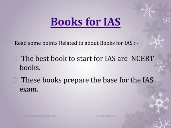 The best books for IAS