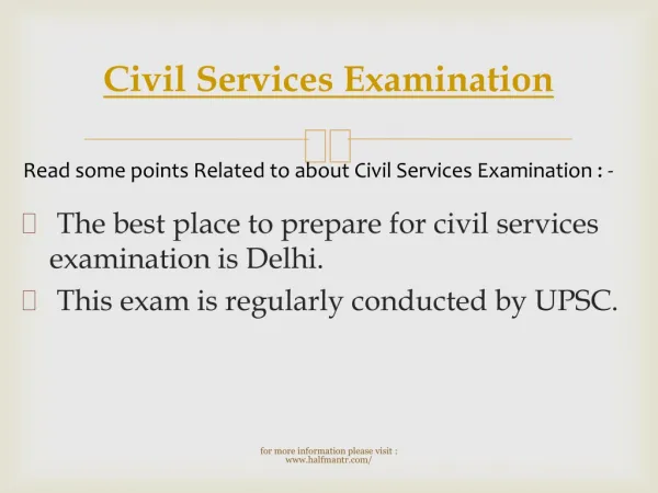 Importance of Civil Services Examination