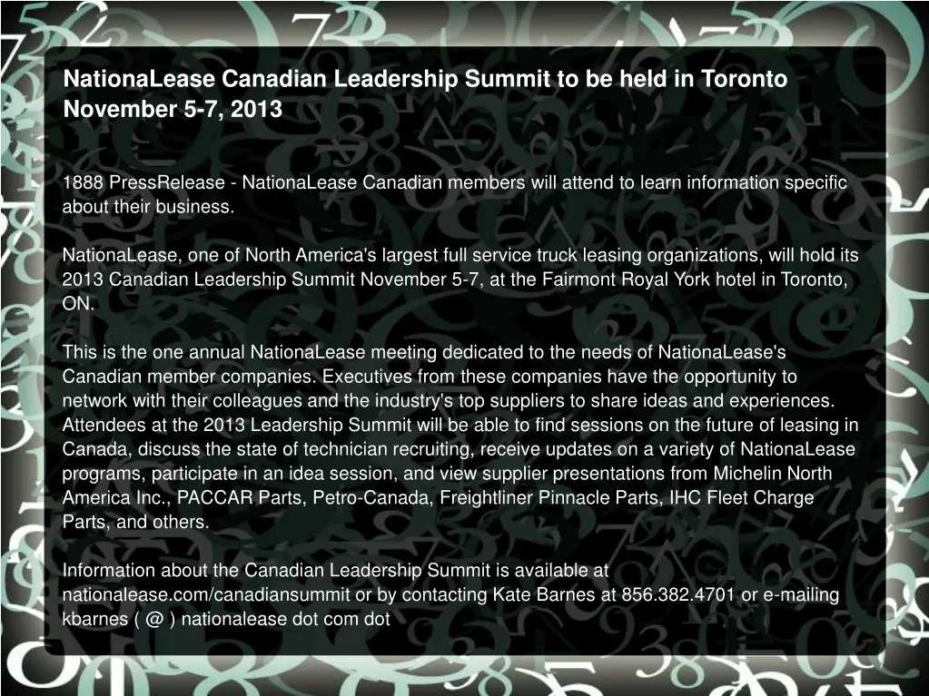 nationalease canadian leadership summit