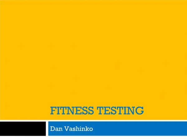 fitness testingfitness testing