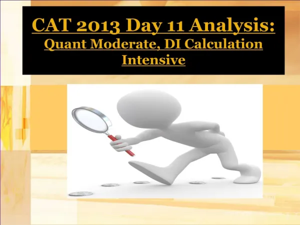 CAT 2013 Day 12 Analysis