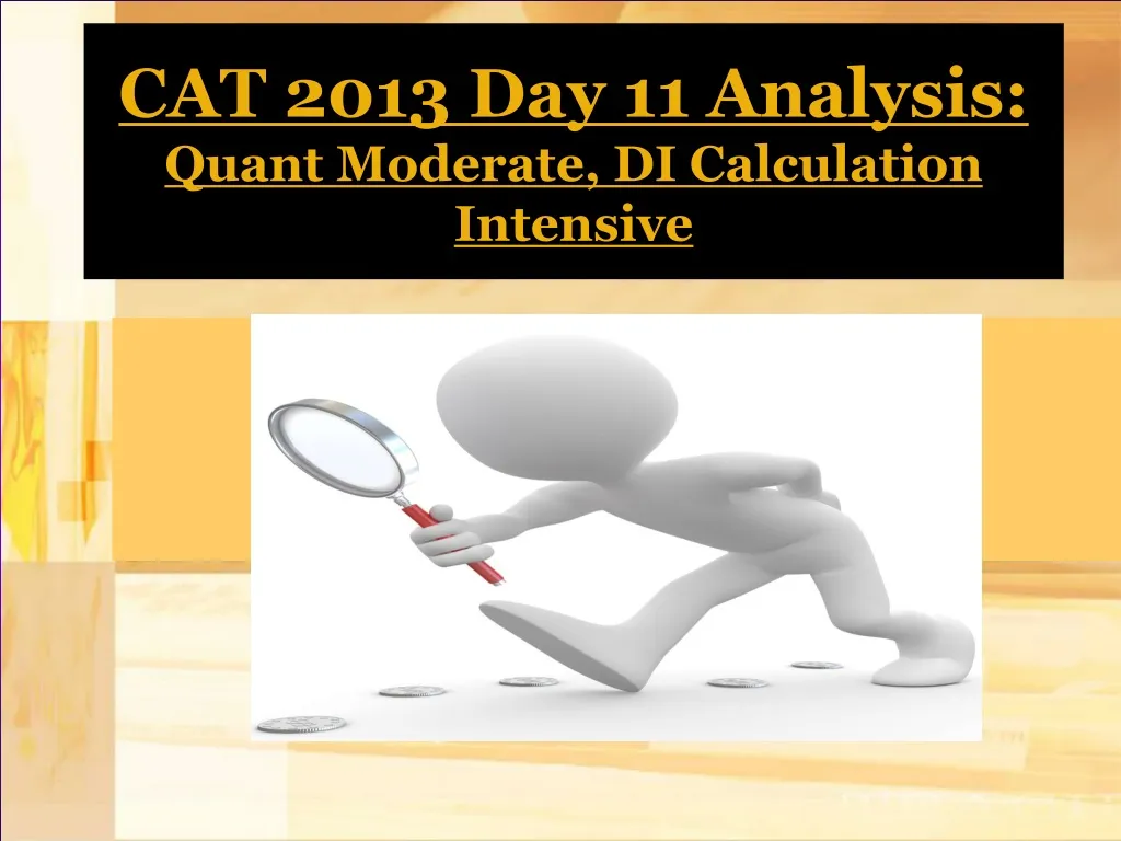 cat 2013 day 11 analysis quant moderate di calculation intensive