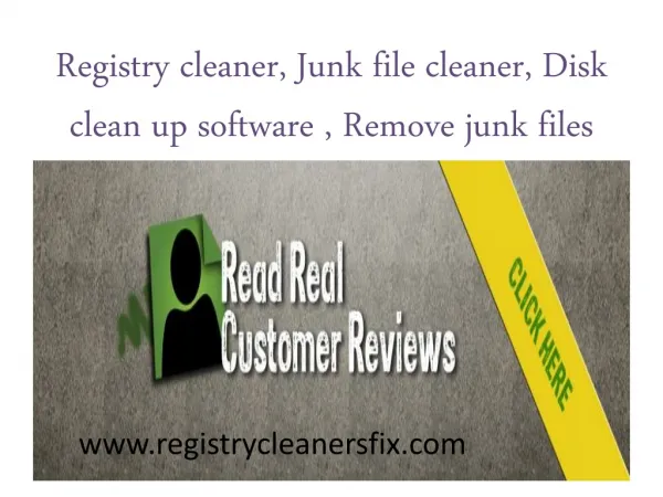 Registry cleaner|Junk file cleaner|Disk clean up software,Re